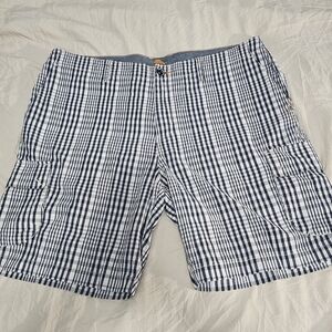 Tommy Bahama Navy and White Cargo Shorts Men's 40